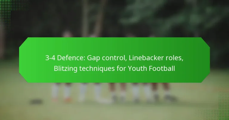 3-4 Defence: Gap control, Linebacker roles, Blitzing techniques for Youth Football