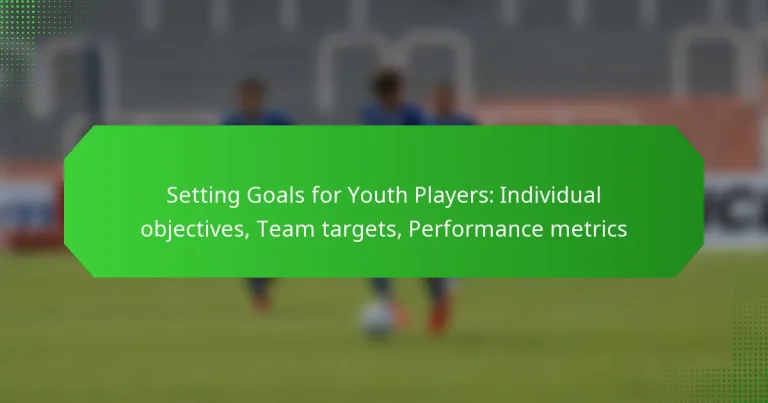 Setting Goals for Youth Players: Individual objectives, Team targets, Performance metrics