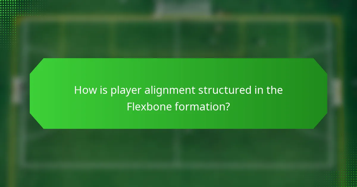 How is player alignment structured in the Flexbone formation?